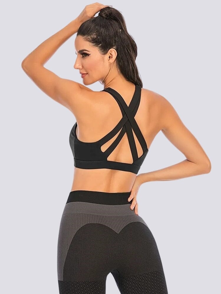 Soutien-Gorge Sport Sans Couture Bretelles Croisées